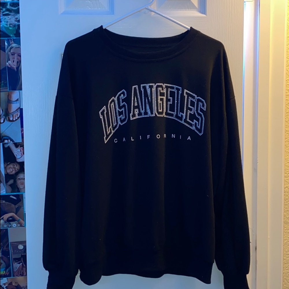 black shein crewneck